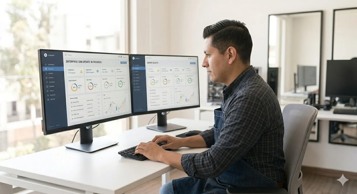 Actualización de software empresarial